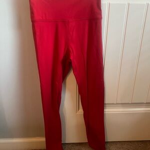 Vibrant Red High-Waisted Leggings
